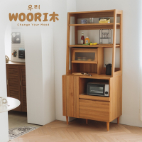 完美主義 WOORI木▹復古多用途廚房收納櫃 廚房收納 餐廚櫃 收納櫃 展示櫃 櫥櫃