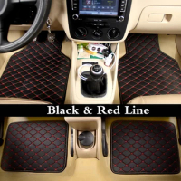 4pcs Universal Leather Car Floor Mat for Mazda 3 bk bl 2010 cx 7 cx-5 2013 6 2014 323 Familia cx9 Waterproof Foot Pads Protector