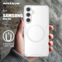for Samsung Galaxy A55 5G Case Nillkin TPU Magnetic Silicone Cover for Samsung A55 5G Case