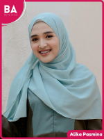 Alika Pashmina Diamond Premium Ukuran 180 x 75 Warna Hitam Hijau Mint Lavender Navy Mauve Jilbab Kru