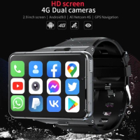 NEW Smart Watch Phone 4G LTE 4+64GB Smartwatch 2.88" Screen Men Watch 2300mAh Dual Camera Face Unlock GPS WIFI For Android IOS