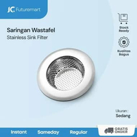 Saringan wastafel stainless Sink drain filter sampah bak cuci piring 9cm