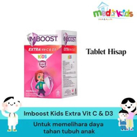 Imboost Kids Tablet Hisap Exra Vit C & D3 - Vitamin Pemelihara Daya Tahan Tubuh Anak