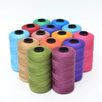 Macrame Cord 1.5mm x 200m 100% Polypropylene Rope Twine String Macrame Yarn Knitting Crochet Bag Cord Crochet Thread Supplies