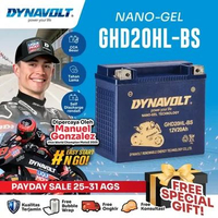 DYNAVOLT Aki Motor HONDA GOLD WING 1800, GOLD WING F6B, GOLD WING F6C, dll | Nano-Gel GHD20HL-BS | 2
