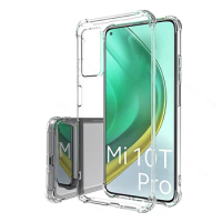 Soft Transparent TPU case For Xiaomi Mi 10T Pro airbag shockproof Protective back cover for xiaomi mi 10t mi10t pro full cover