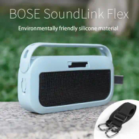 Shock Resistant Silicone with Shoulder Strap Wireless Speaker Case for Bose-SoundLink Flex