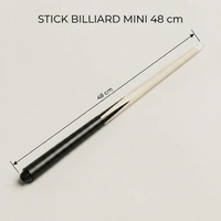Stick Biliard Mini 48 cm 69 cm Pool Cue Tabletop Mini Billiard Stick Kayu Ramin 1 Piece Untuk Meja M