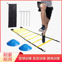 足球訓練套裝敏捷梯跳格梯速度梯標志碟阻力傘跳欄體能輔助裝備