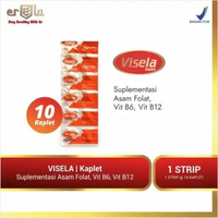 VISELA STRIP - Suplemen Vitamin & Asam Folat Ibu Hamil 10 Kaplet