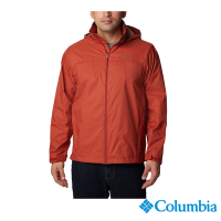 Columbia 哥倫比亞 男款-防小雨抗汙外套-橘紅色 URE20150AH/HF