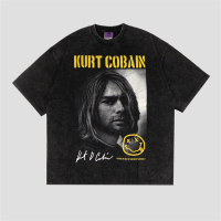 Tshirt Oversize Wash Kurt Cobain Vintage Tees