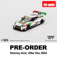 MINIGT 1:64 GTR R35 GT3 2018 Racing Alloy car Model 593