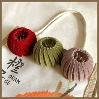 天鵝絨面鳥巢發圈女懶人盤發器丸子頭神器固定頭飾扎高馬尾抓夾秋