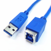 USB 3.0 B Female USB 3.0連接線USB 3.0 A公對B母數據線30cm