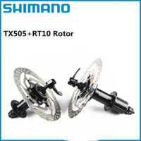 SHIMANO TX505 Hub Front Side With Quick Release Rear 32H Holes Hub Fit Center Lock Disc Brake Black Original Hub