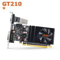 全新GT210 1G 64BIT小機箱一體機臺式電腦顯卡雙屏亮機刀卡半高【宜家良品百貨】