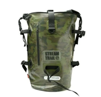 日本《Stream Trail》Dry Tank D2 40L 迷彩版 防水雙肩背包(迷彩綠)