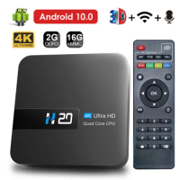 H20 Smart TV Box Android 10.0 2GB 16GB 4K HD H.265 Media Player TV Box Android 3D Play Store Very Fast 1080P Set Top Box