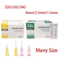 New Made in Korea 30G 32G 34G beauty Painless needle 100pcs 4mm/13mm/25mm needle
