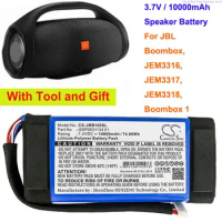 Cameron Sino 7.4V 10000mAh Speaker Battery GSP0931134 01 for JBL Boombox, JEM3316, JEM3317, JEM3318, Boombox 1 +tool and gifts