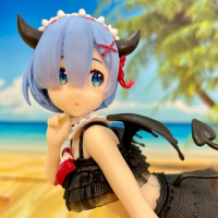 Taito Re:0 Cute Anime 23cm Rem Figure Re Zero Start Life In Another World Devil Rem Figure PVC Model Doll Toys