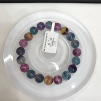 Rainbow Fluorite 9mm Bracelet