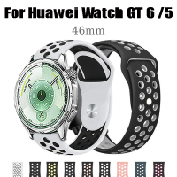 สายซิลิโคน สำหรับ Huawei Watch GT 6 6 Pro 46mm สายรัดข้อมือสำรอง เข้ากันได้กับ Huawei Watch GT 5 5 P