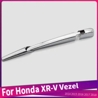 For Honda XR-V Vezel 2014 2015 2016 2017 2018 ABS Chrome Car Rear Window Windscreen Rain Wiper Arm Blade Cover Trim Sticker