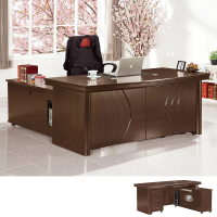 【BODEN】奇洛5.9尺L型主管辦公桌組合(辦公桌+側邊收納長櫃+活動置物櫃)