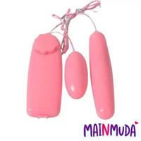 Egg Massager toy 2 Kepala Getar Pleasure device Personal Massager