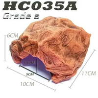 HC012 HIDING CAVE SPOT CORNER SUDUT SEMBUNYI TORTOISE KURA KURA DARAT SULCATA SULKATA HC035A GRADE