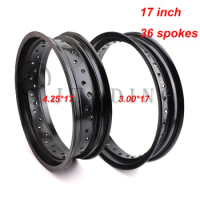 Motorcycle parts 3.00x17 Inch 4.25x17 Inch 36 Spokes Holes Aluminum Alloy Motorcycle 3.00*17" 4.25*17" Front/rear Wheel Rims