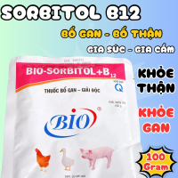 Bio Sorbitol B12 giải độc, mát gan heo, trâu, bò, gà đá, chim cảnh gói 100gram