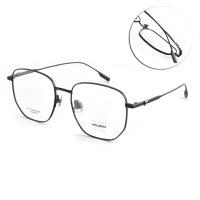 MOLSION 多邊形金屬光學眼鏡/黑#MX7001 B11