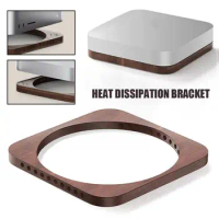 Wooden Desktop Dustproof Stand for MAC Mini for MAC Studio Holder Cooling Heat Disspation Mount Accessories K8Y7