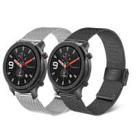 22mm Mesh Straps For Xiaomi Huami GTR 47mm GTR 2 2e 3 3 Pro Stainless Steel Bracelet Band For Huami Amazfit Pace Stratos 2 3