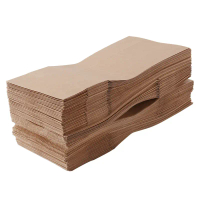 Túi giấy thực phẩm đáy vuông, 100 CÁI, túi giấy Kraft, túi giấy ăn sáng, cho thực phẩm