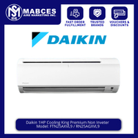 Daikin 1HP Cooling King Premium Split Type Non-Inverter Aircon FTN25AXVL9 / RN25AGXVL9
