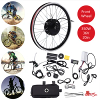 20Inch Front Wheel Motor 350W E-Bike Kit 36V Hub Motor Bicycle Controller Electric Bike Conversion Kit