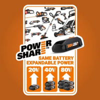 20V Brushless Hydroshot Plus Portable Power Cleaner (710 MAX PSI) WG633 Battery &amp; Charger Included Accessoire Tools