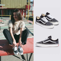 【VANS 官方旗艦】Premium LX Old Skool 男女款黑灰色滑板鞋
