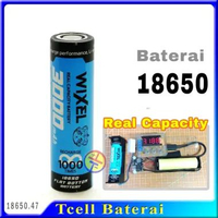 Wixel Baterai 18650 3000mAh Flat Top Rechargeable Real Capacity