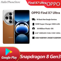 NEW OPPO Find X7 Ultra 5G Snapdragon8 Gen3 6.82 3D AMOLED 5000Mah 100W Fast Charge 50MP google play NFC OTA Wifi7 FindX7