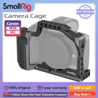 SmallRig M50 Camera Cage for Canon EOS M50 / For Canon M5 for Vlog W/ Nato Rail Cold Shoe Mount For video Vlogging 2168