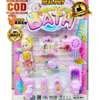 PROMO B991 Mainan Anak Beautiful Bath Set Perlengkapan Mandi + Boneka Bayi / Mainan Set Alat Mandi