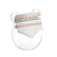 Kalimba Pha Lê, 17 Tông Màu, Acrylic Trong Suốt, Đàn Piano Ngón Tay Cái, Thích Hợp Cho Người Mới Bắt