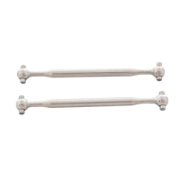 2Pcs Stainless Steel Metal Rear Dog Bone Drive Shaft For Losi 1/18 Mini-T 2.0 2WD Stadium RC Truck Car Upgrade Parts