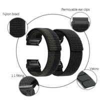 26mm Soft Nylon Quick Release Strap Wristband For Garmin Fenix 7X 6X Pro 5X Plus 3 HR Smart Watch Band Bracelet Replacement Belt