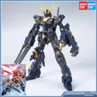 Gundam BANDAI MG 1/100 Anime RX-0 BANSHEE Unicorn Gundam 02 Assembly Model Action Toy Figures Children's Gifts